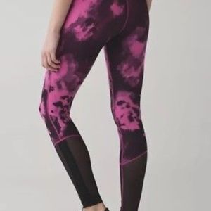 Lululemon Sweaty Endeavor Pink Black Legging 6